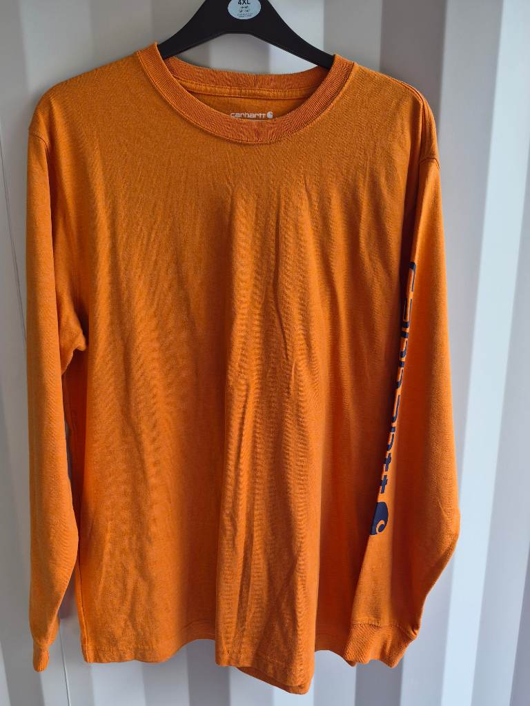 Carhartt Long Sleeved 100% Cotton T Shirt Size Medium