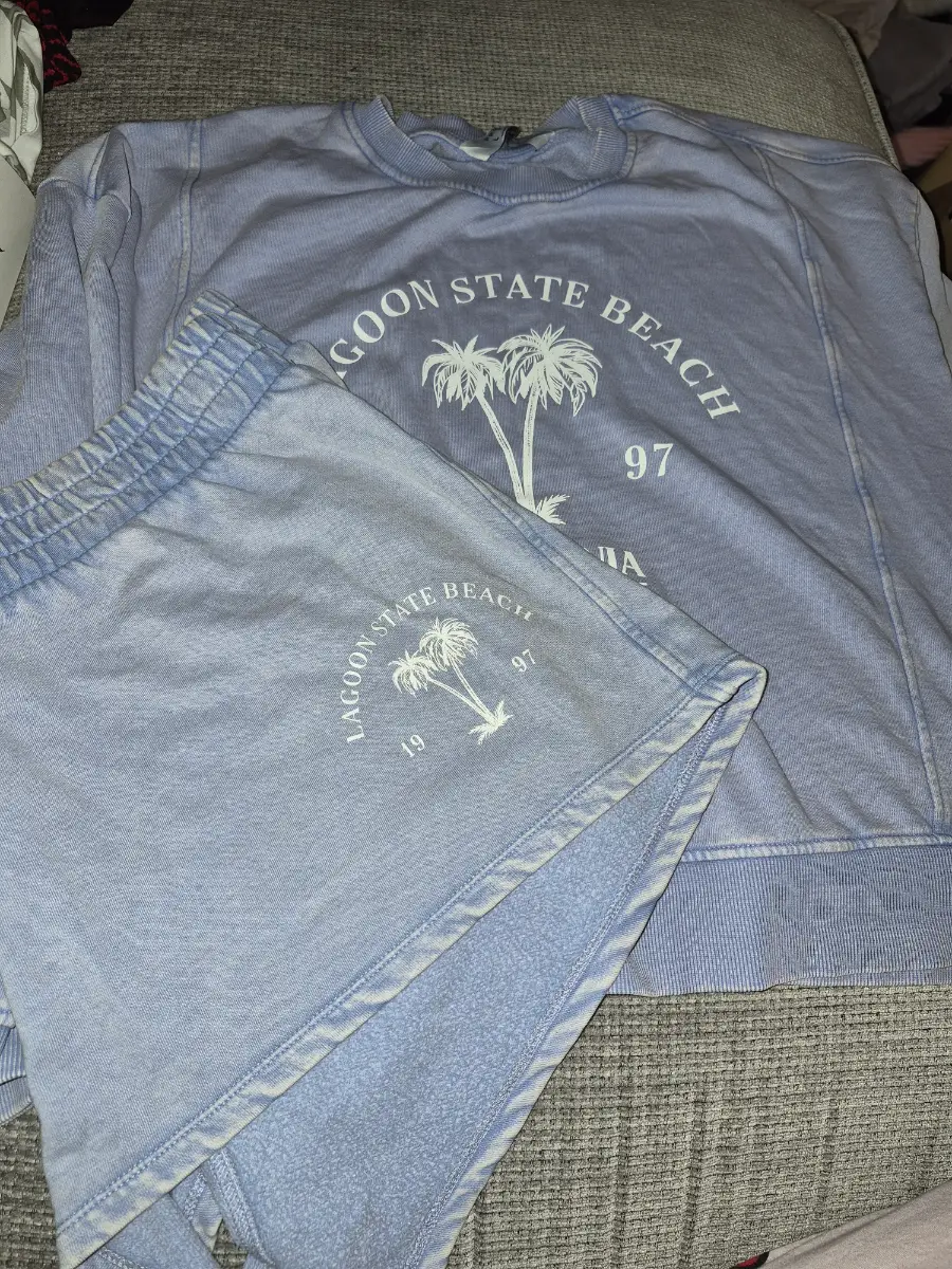Primark Sweatshirt & Shorts Top XL Shorts Large