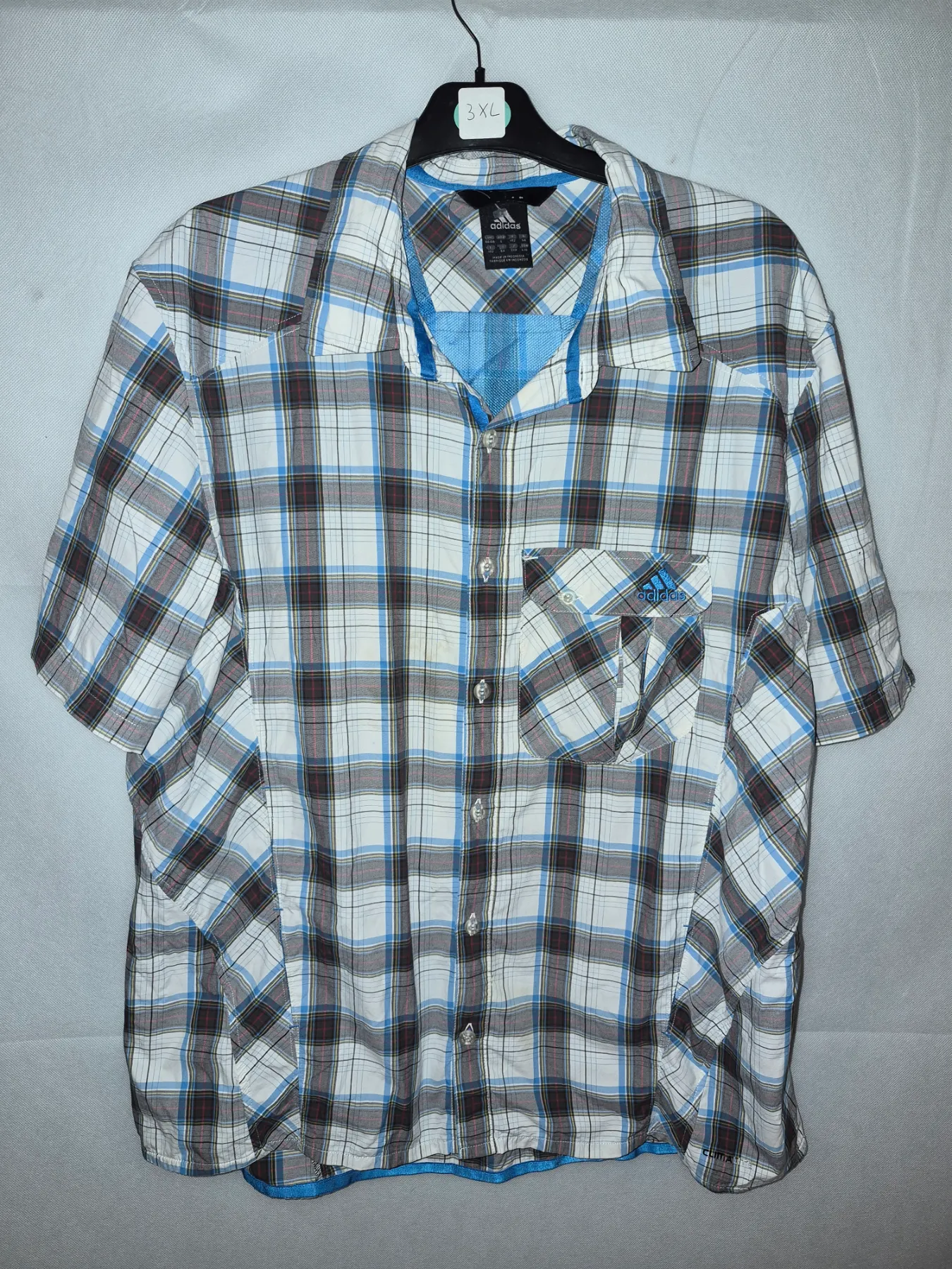 Adidas Checked Hiking Shirt Size XL