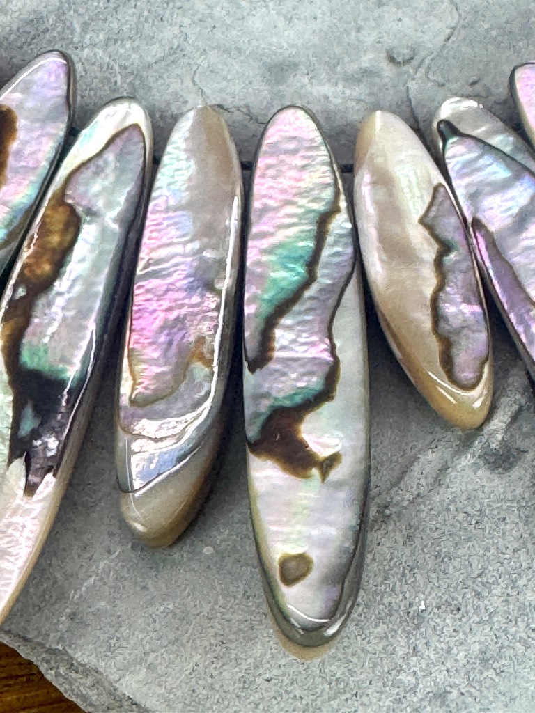 Necklace. Abalone Shell statement necklace.