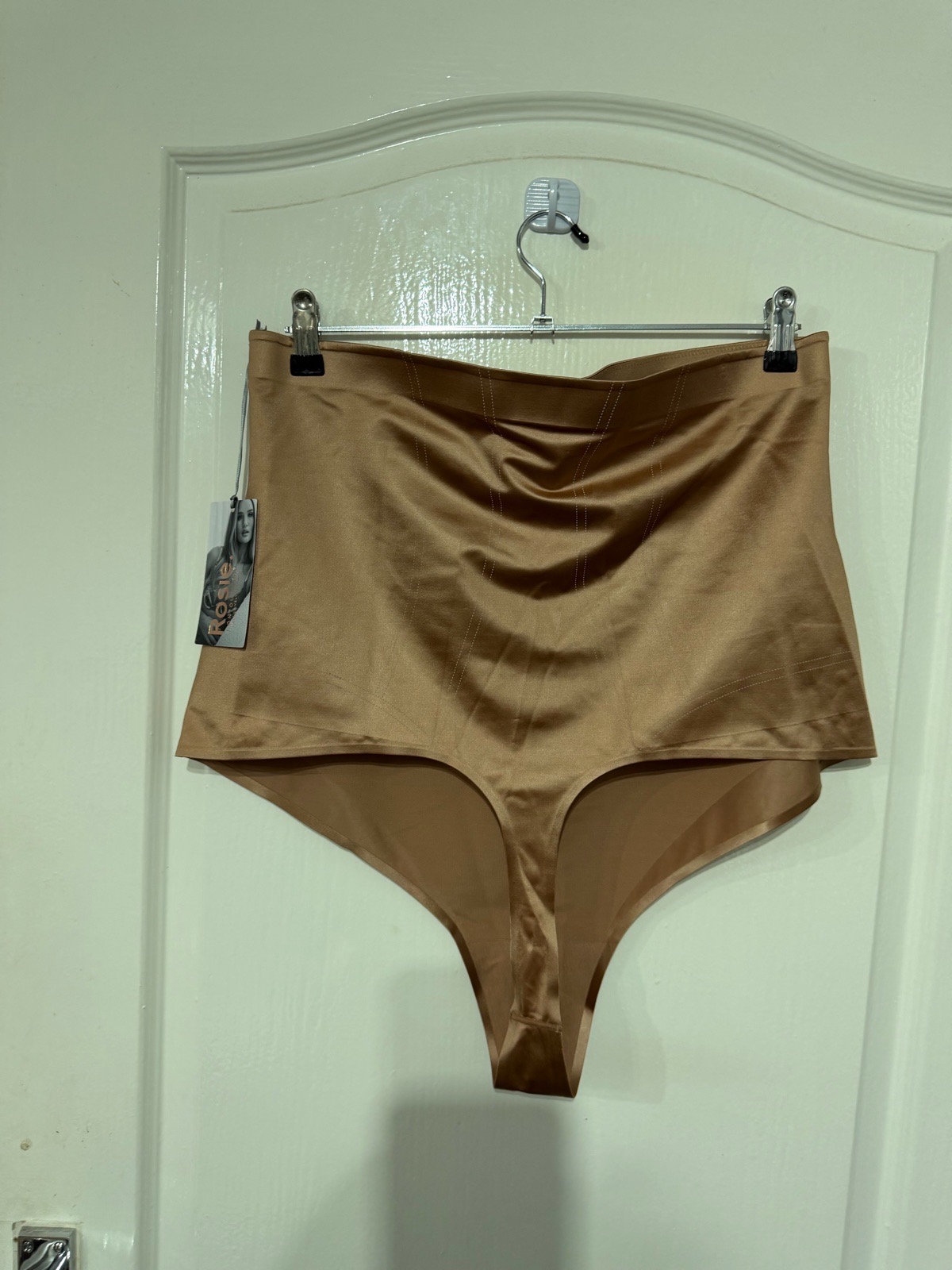 M&S Rosie High Waist Seamless Control Knickers Beige Size 24 BNWT