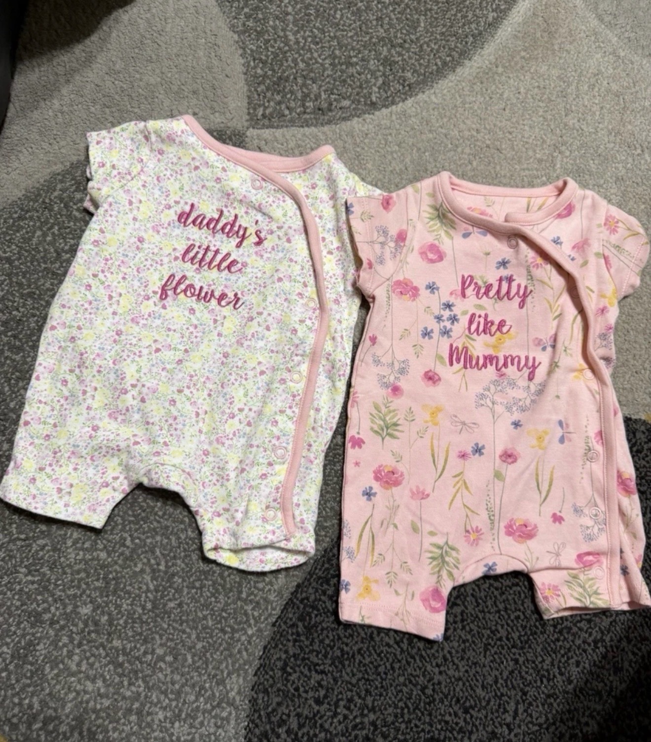 Mothercare romper outfit bundle up to 1 month girls floral pretty mummy daddy