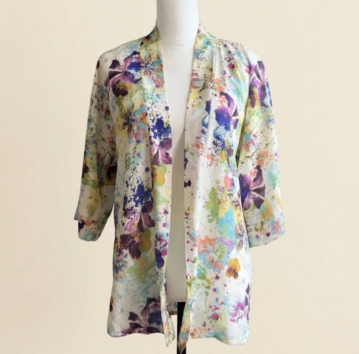 ONLY Floral Kimono Cardigan Jacket | EU 34 (UK 6-8)
