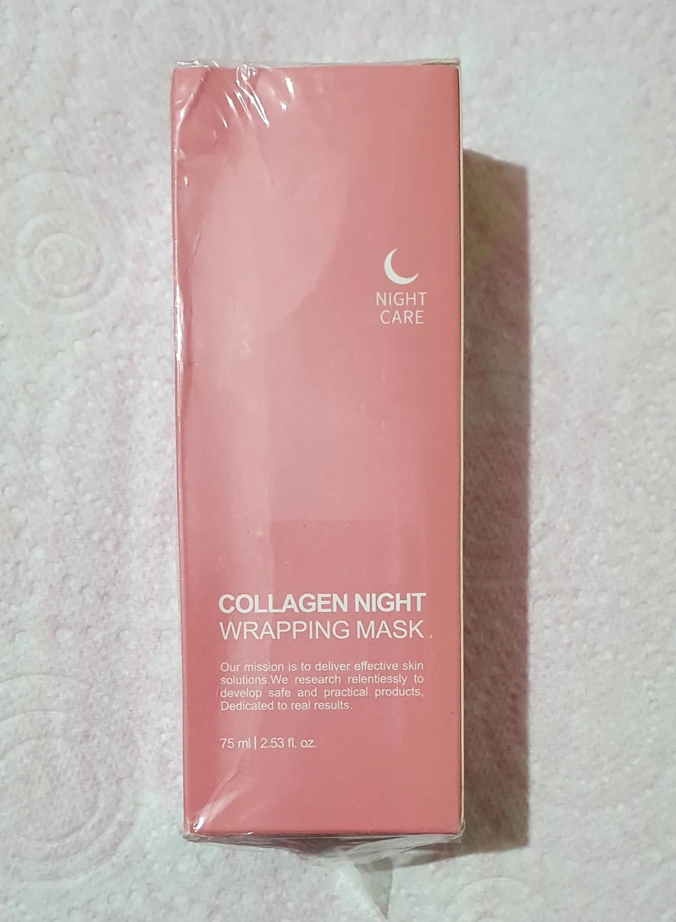 Collagen night wrapping face mask