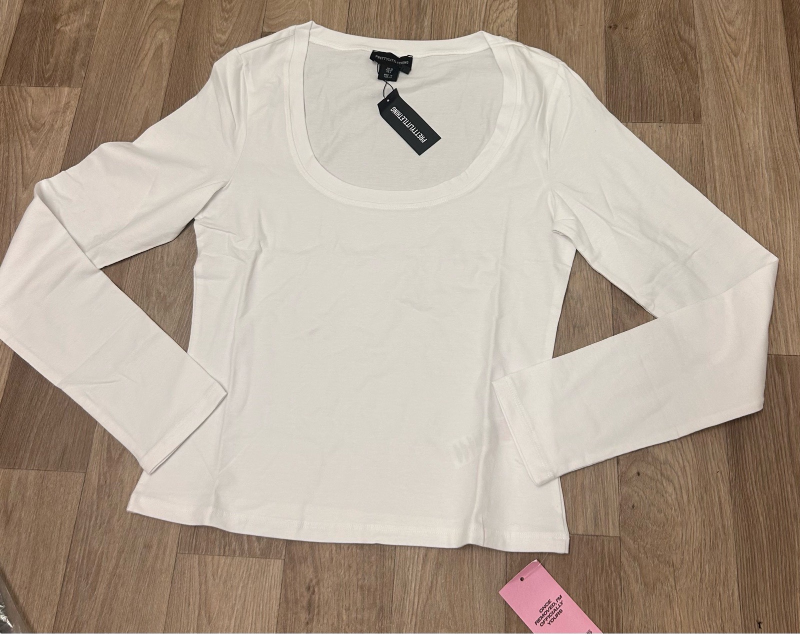 PLT White Soft Cotton Long Sleeve Top BNWT Size 6