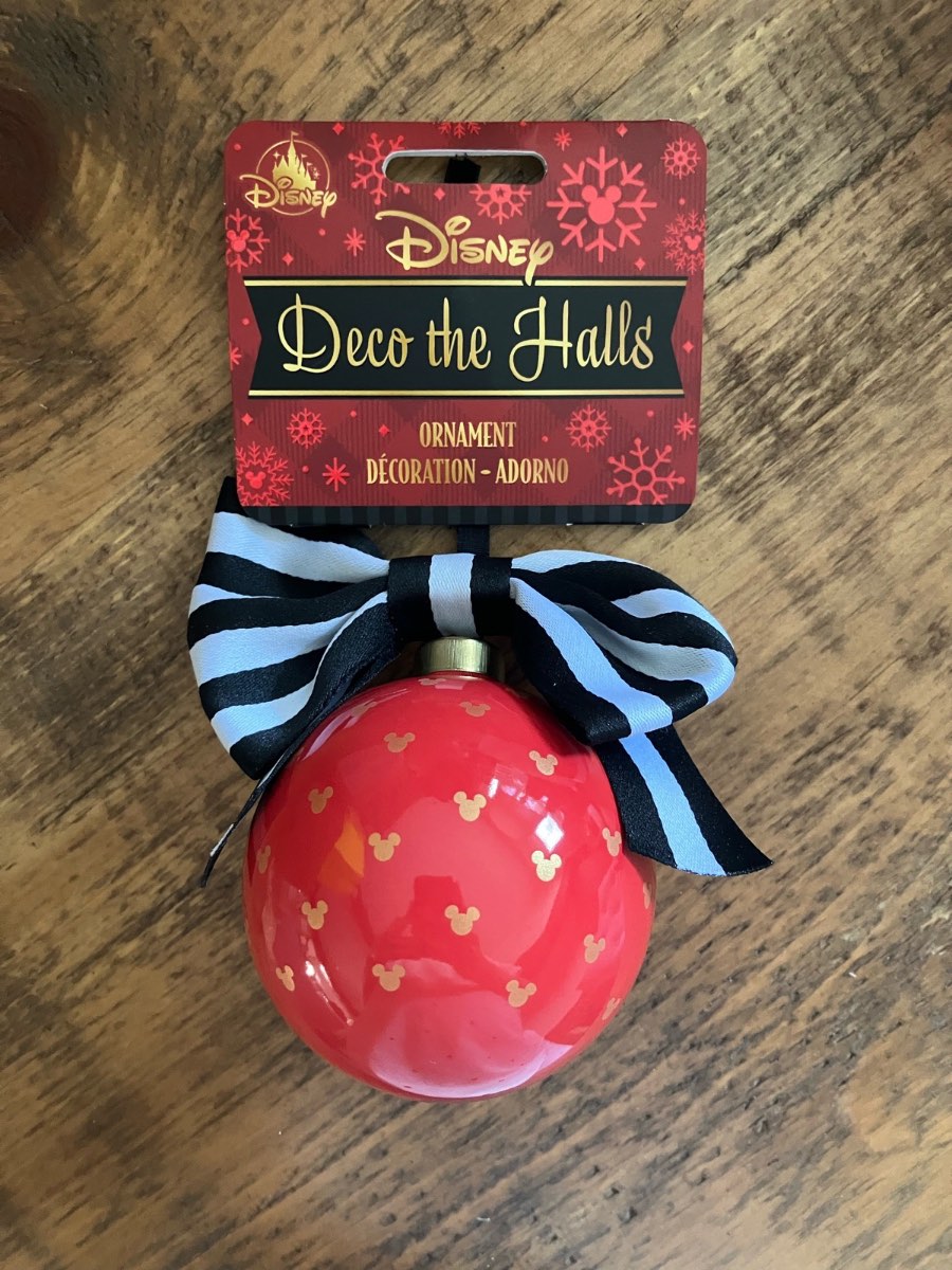 Disney red bauble Christmas tree decor ornament