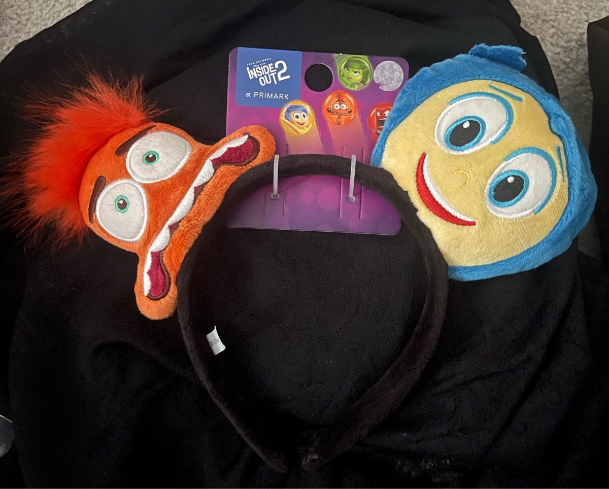 Pixar Disney Primark inside out ears headband