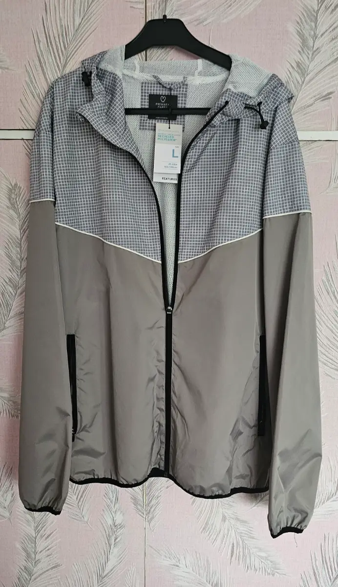 Primark Grey Retro Bomber Jacket