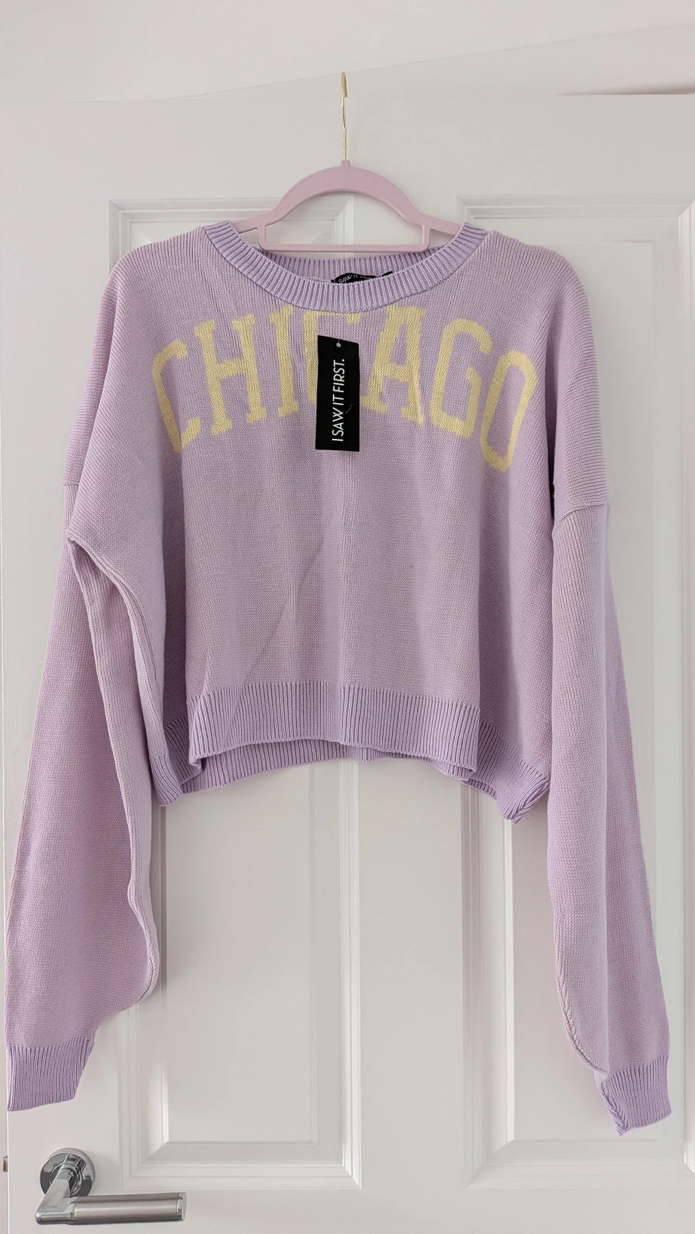 I saw it first Chicago lilac jumper size S