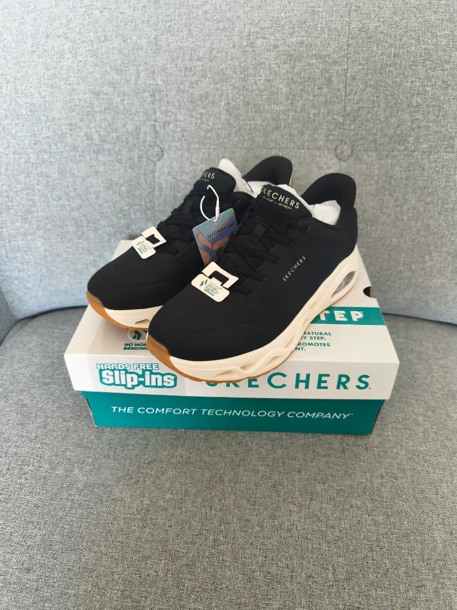Skechers Women's Uno Glide Step Uno Glide On Air Trainers Black