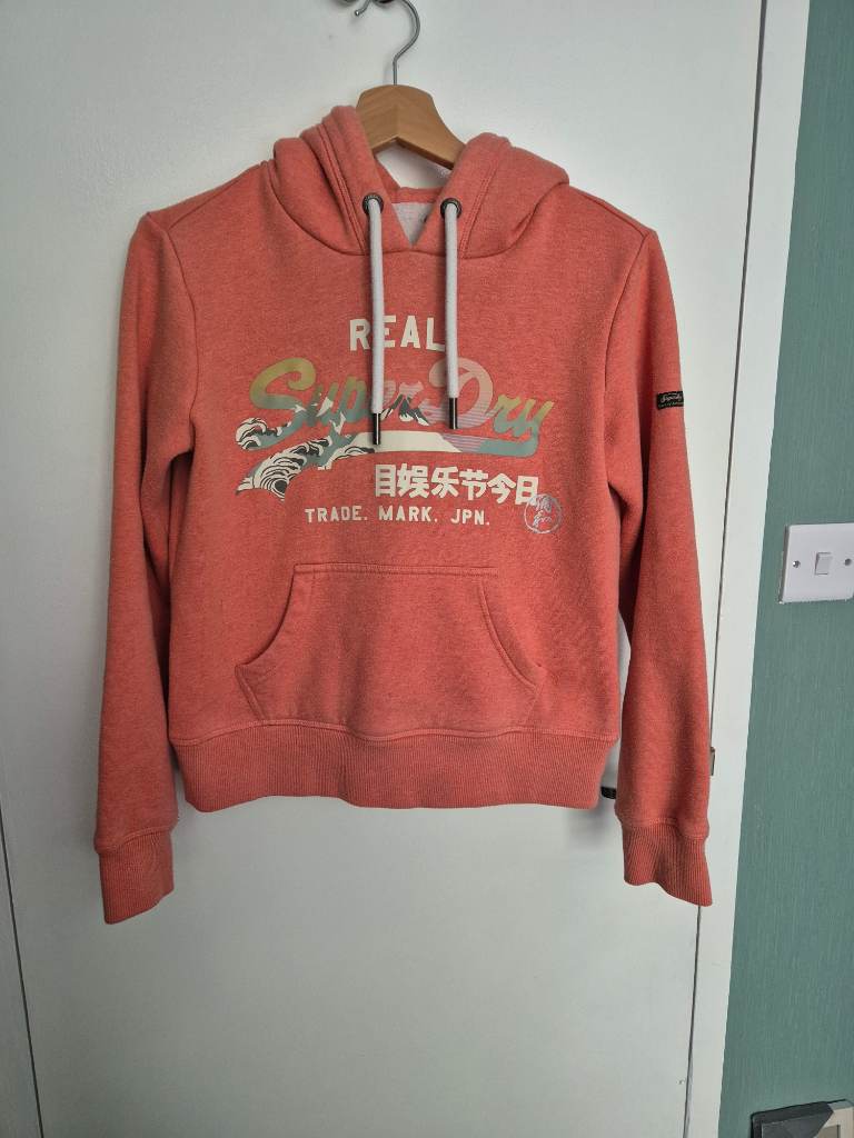 Coral Superdry ladies jumper size 8
