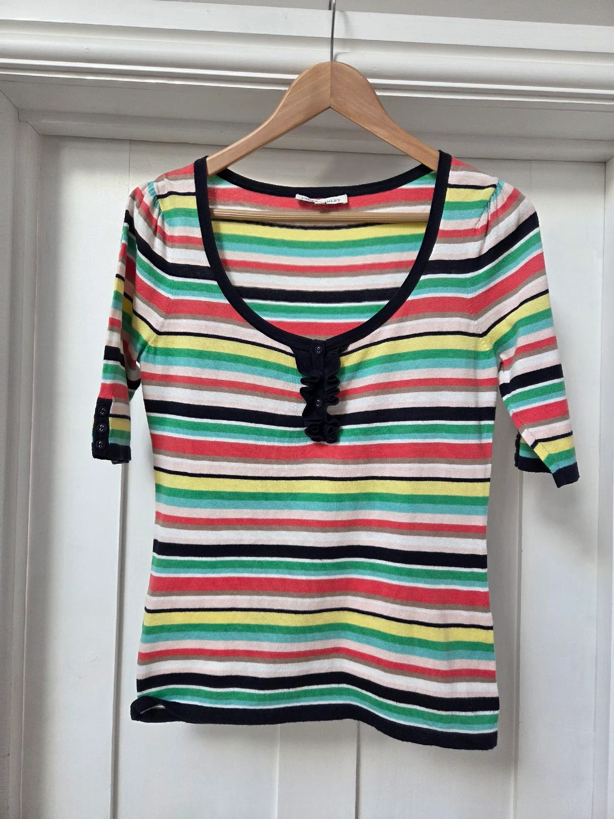 Lovely Laura Ashley cotton top size 12 VGC