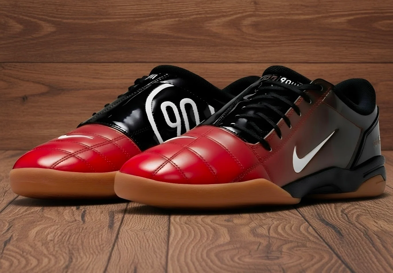 Nike Total 90 Black & Red Trainers UK 7.5
