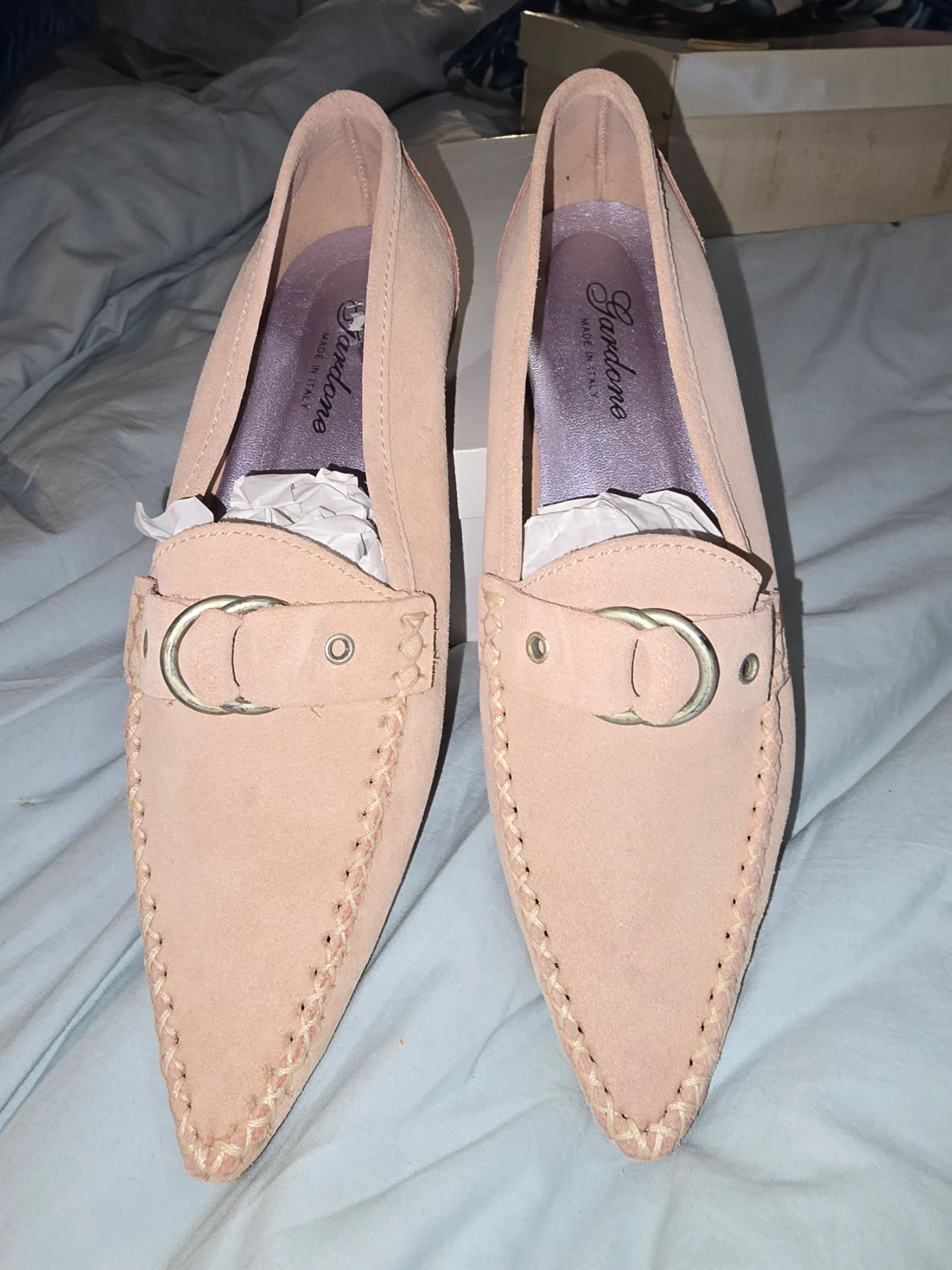 Ladies suede moccasins size 5