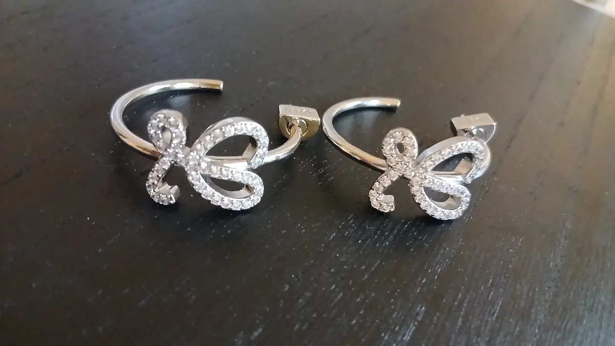 Stylish hoop earrings