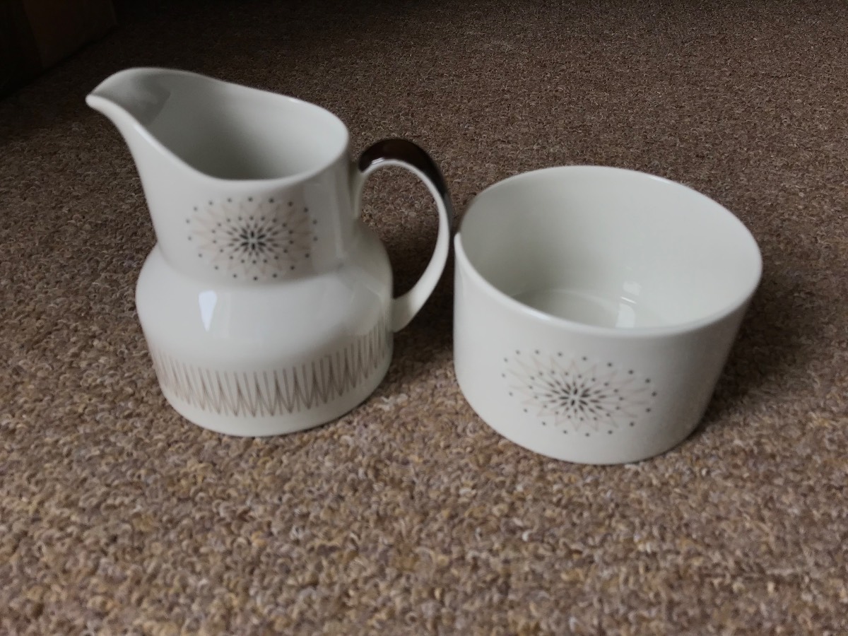 Royal Doulton Morning Star Milk Jug and Sugar Bowl