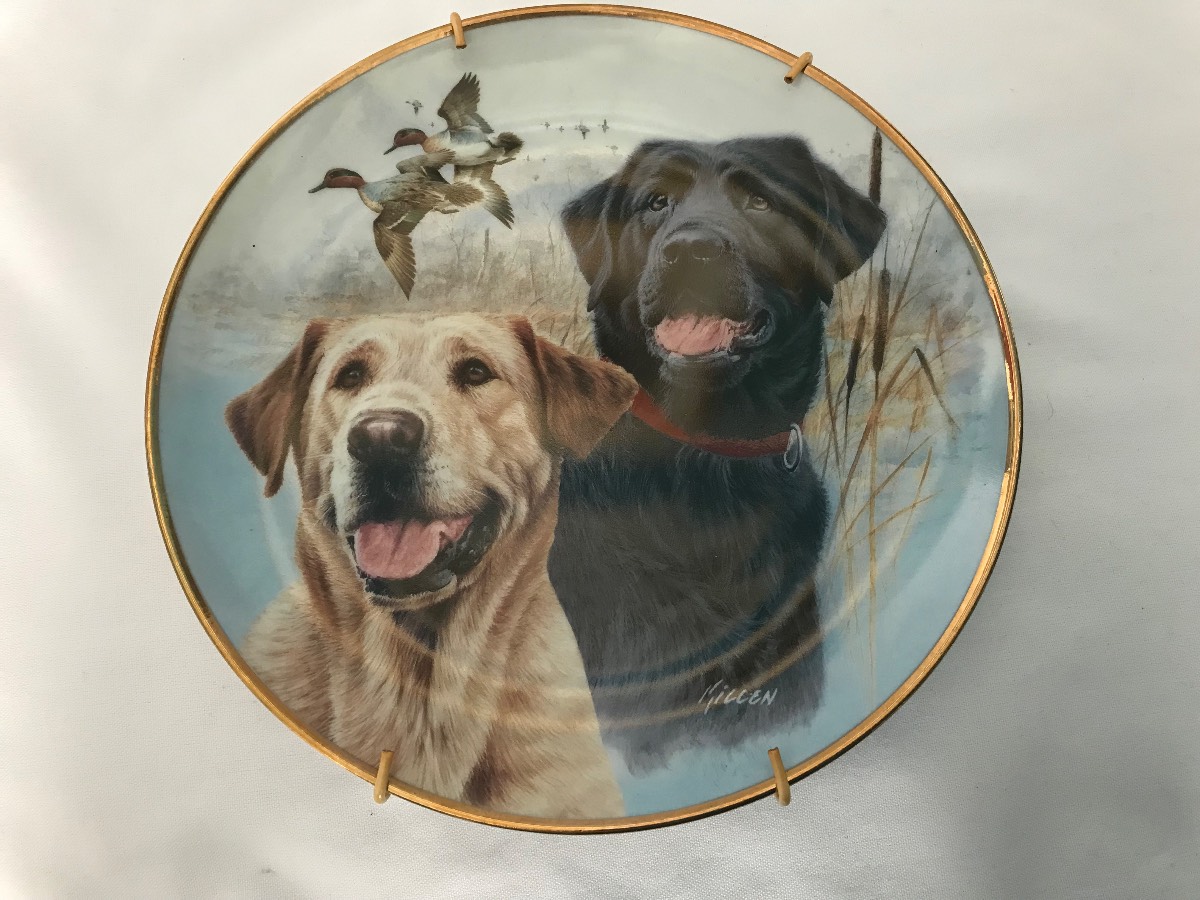 Danbury Mint Decorative Plate - Labradors