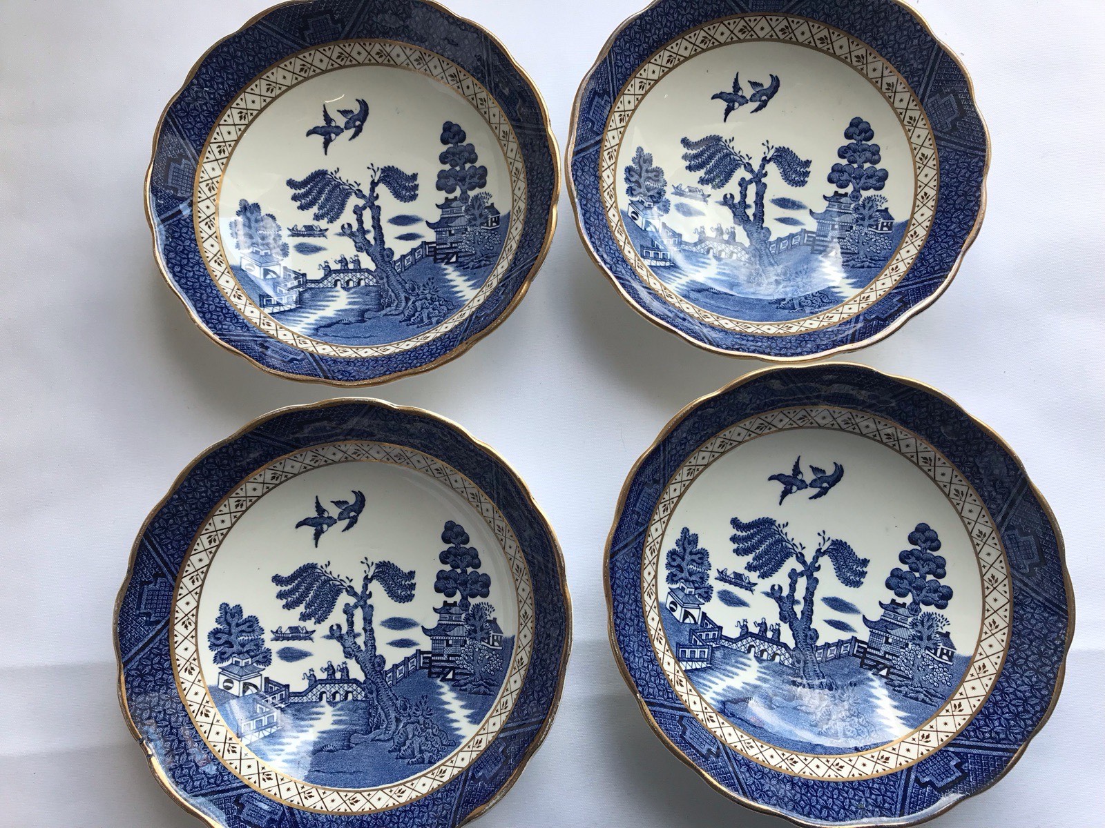 Four Booths Real Old Willow Dishes