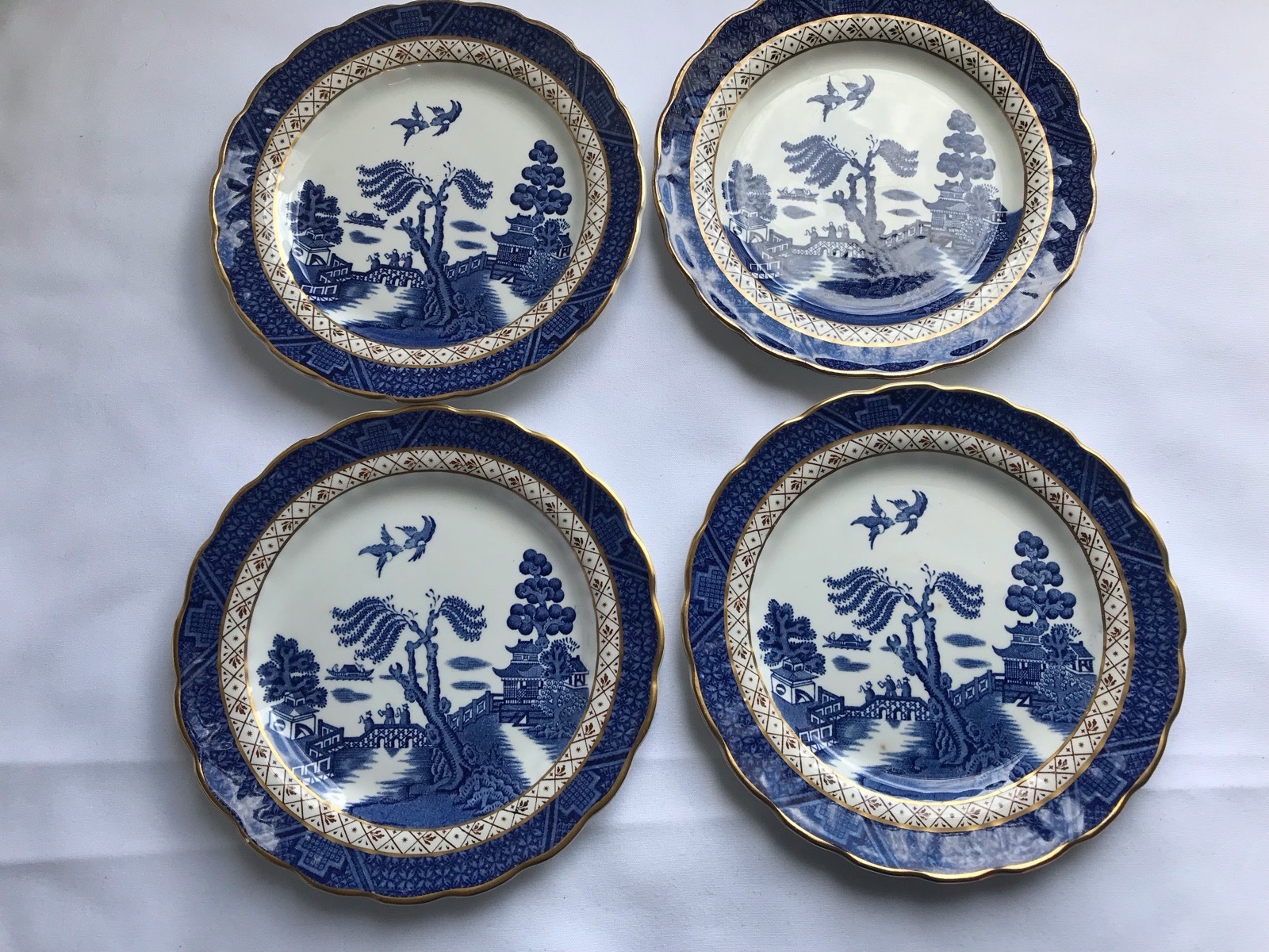Four Booths Real Old Willow Side Plates
