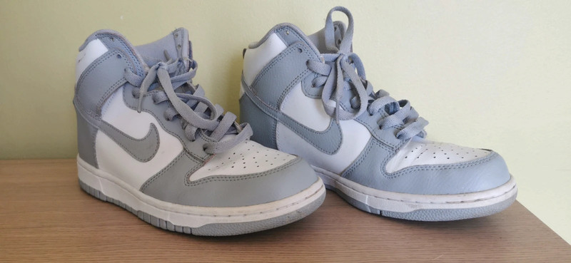 Nike high top grey and white