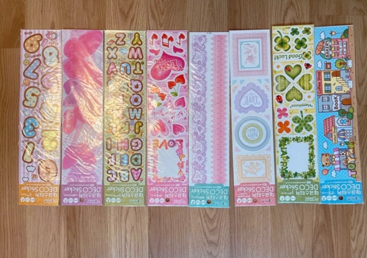 8 LARGEstickers for kitchens, bathrooms, appliances, furniture, window,book PCS1