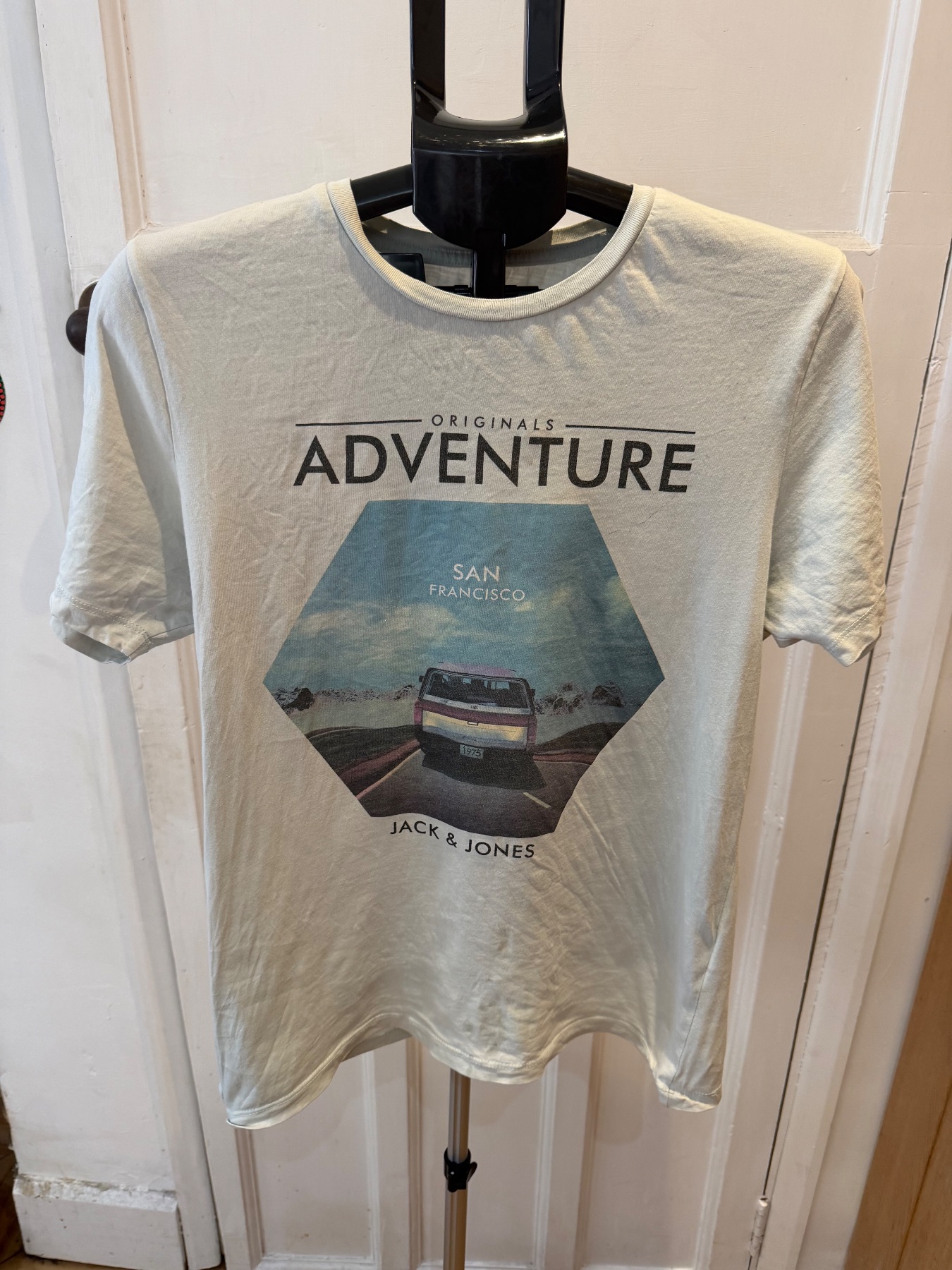 Jack & Jones mint green T-shirt in size large