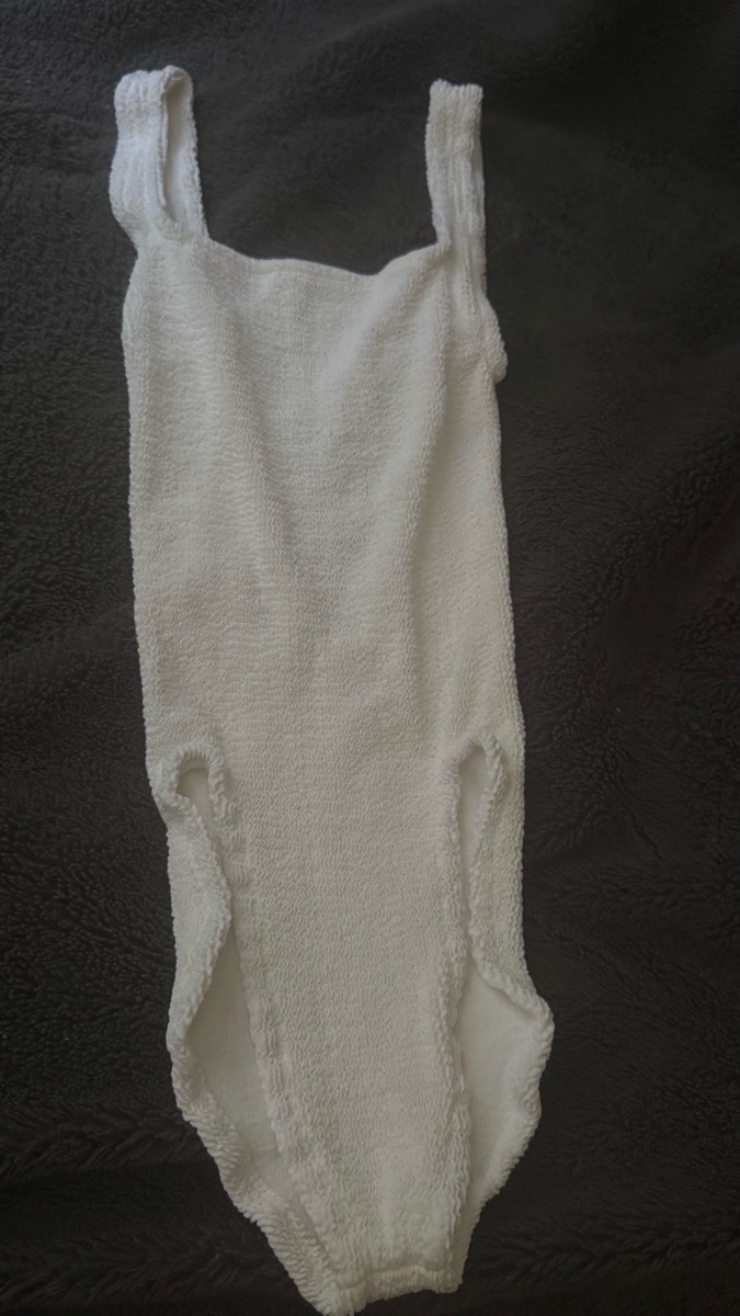 White swimsuit HUNZA h new no tag only