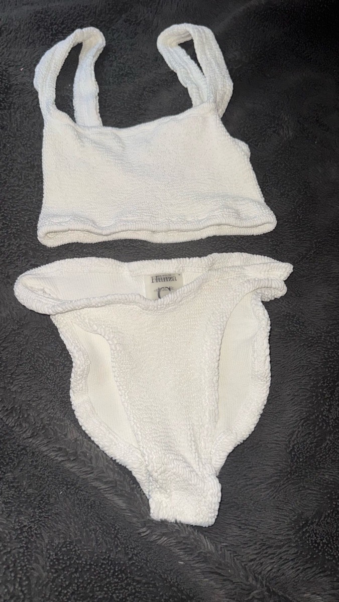 Hunza g Bikini set in white new with no tag only