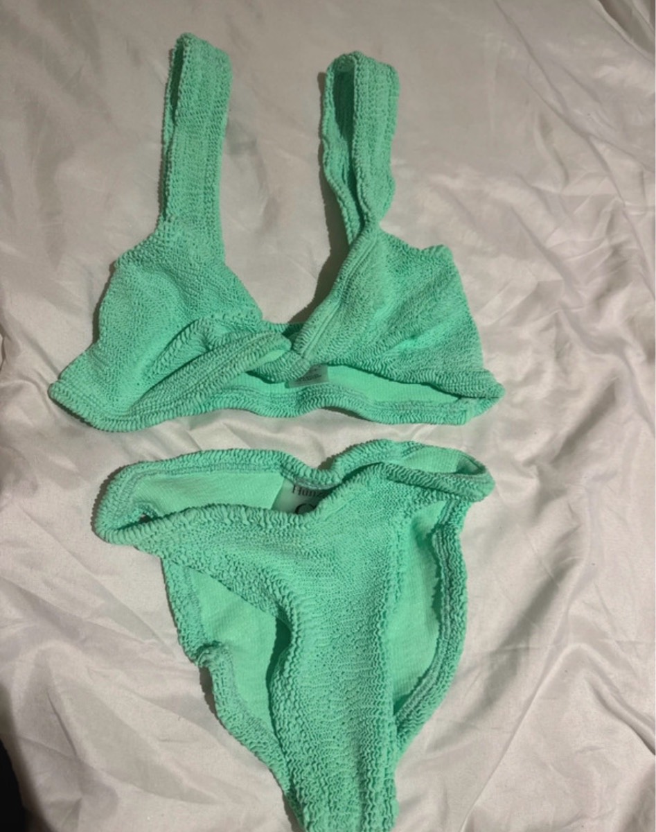 Mint colour hunza g bikini set