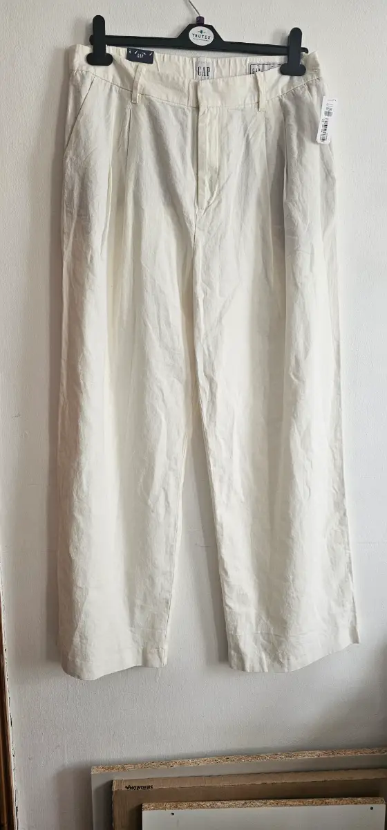 Gap linen wide leg trousers