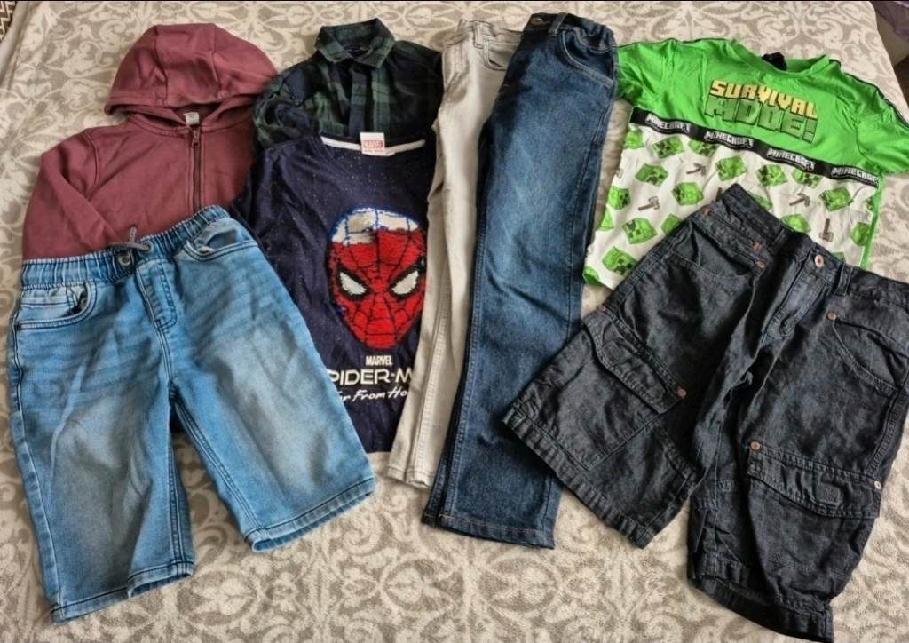 Boys bundle age 7-8 - shorts tops jeans hoodie - next tu george etc