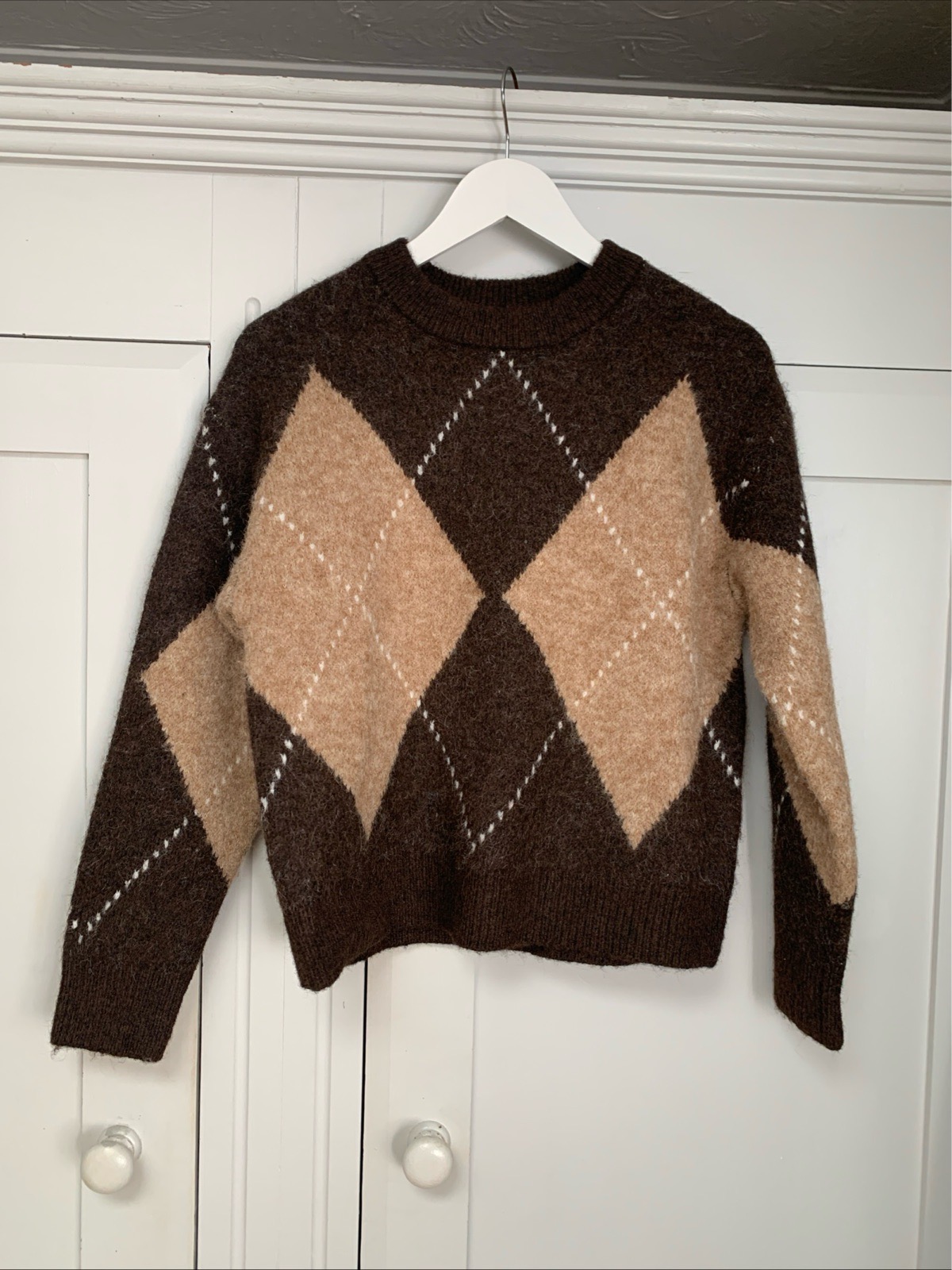 New Look Brown& Beige Jumper Size Small (8/10)