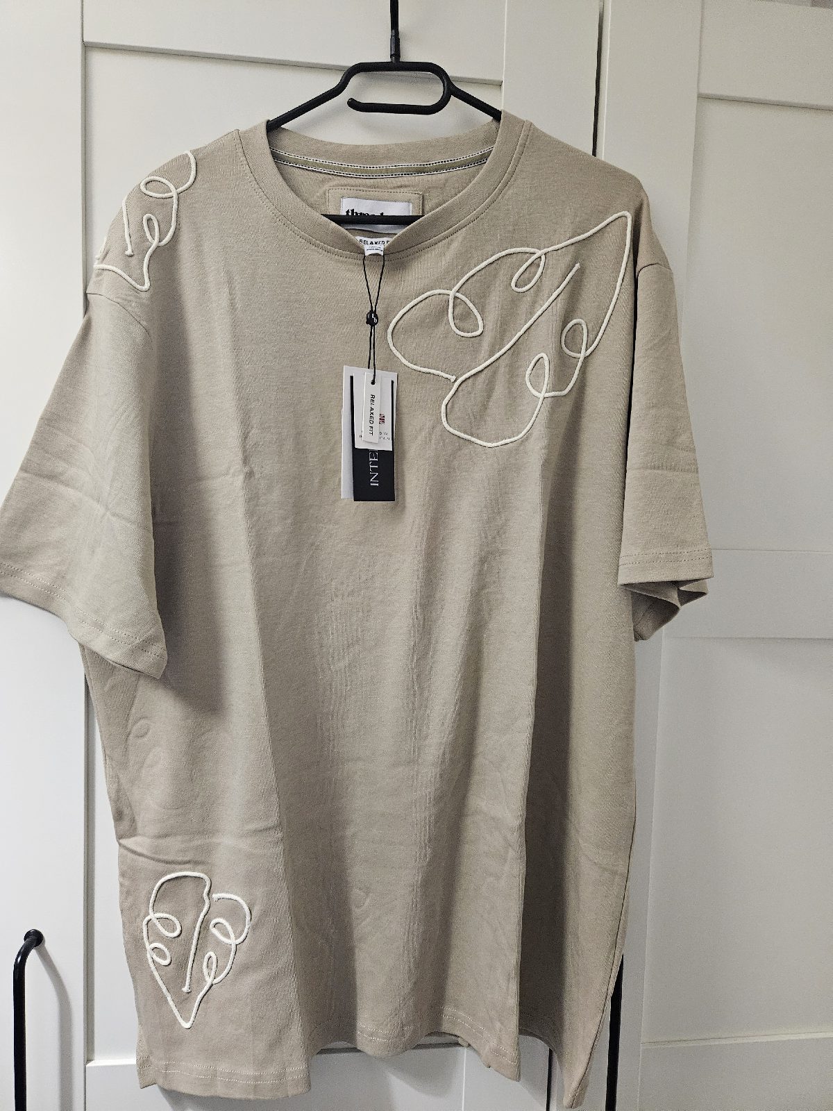 Threadbare men's T-shirt size Medium in colour Stone