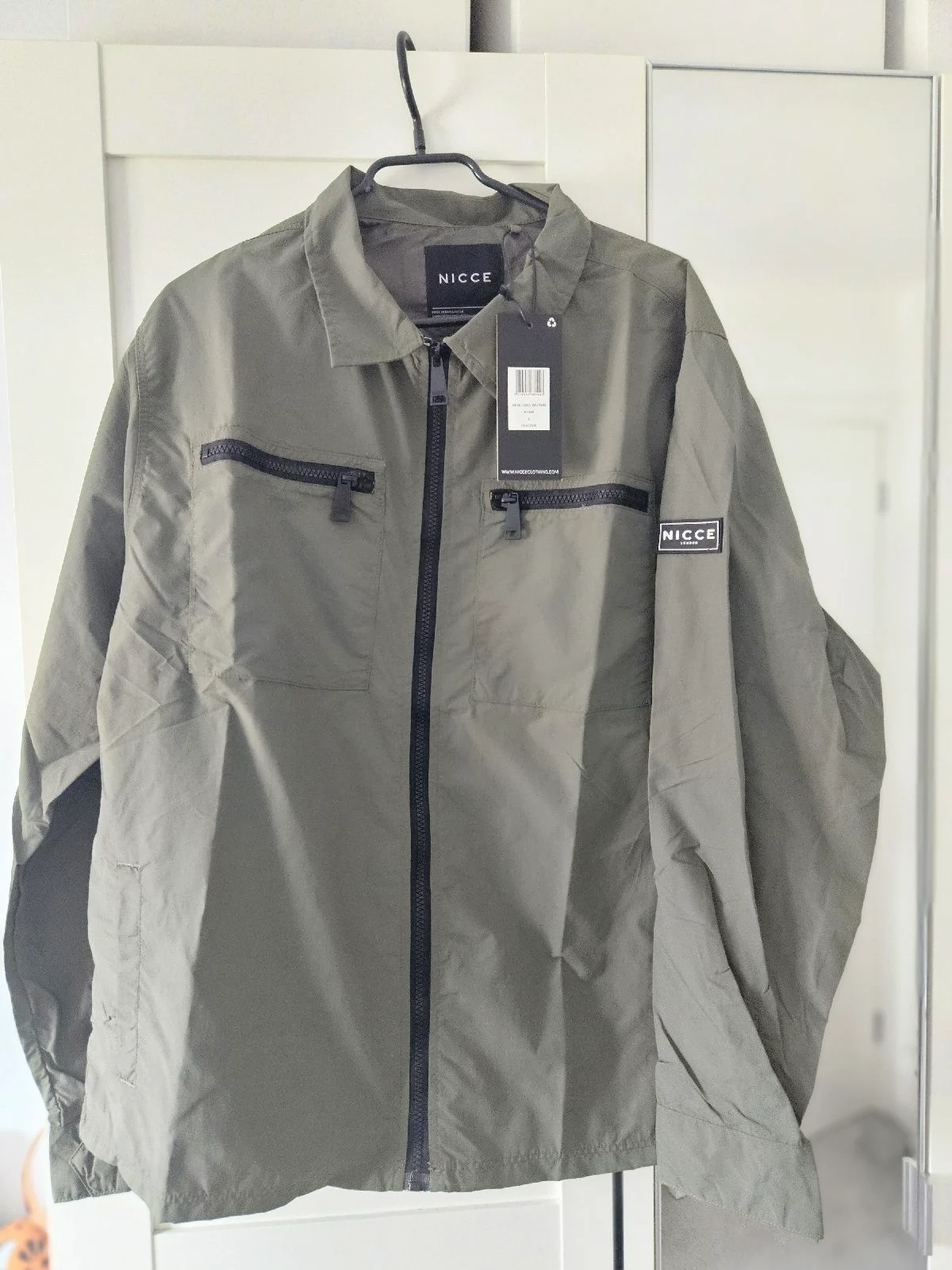 Nicce men's jacket in Khaki size Large
