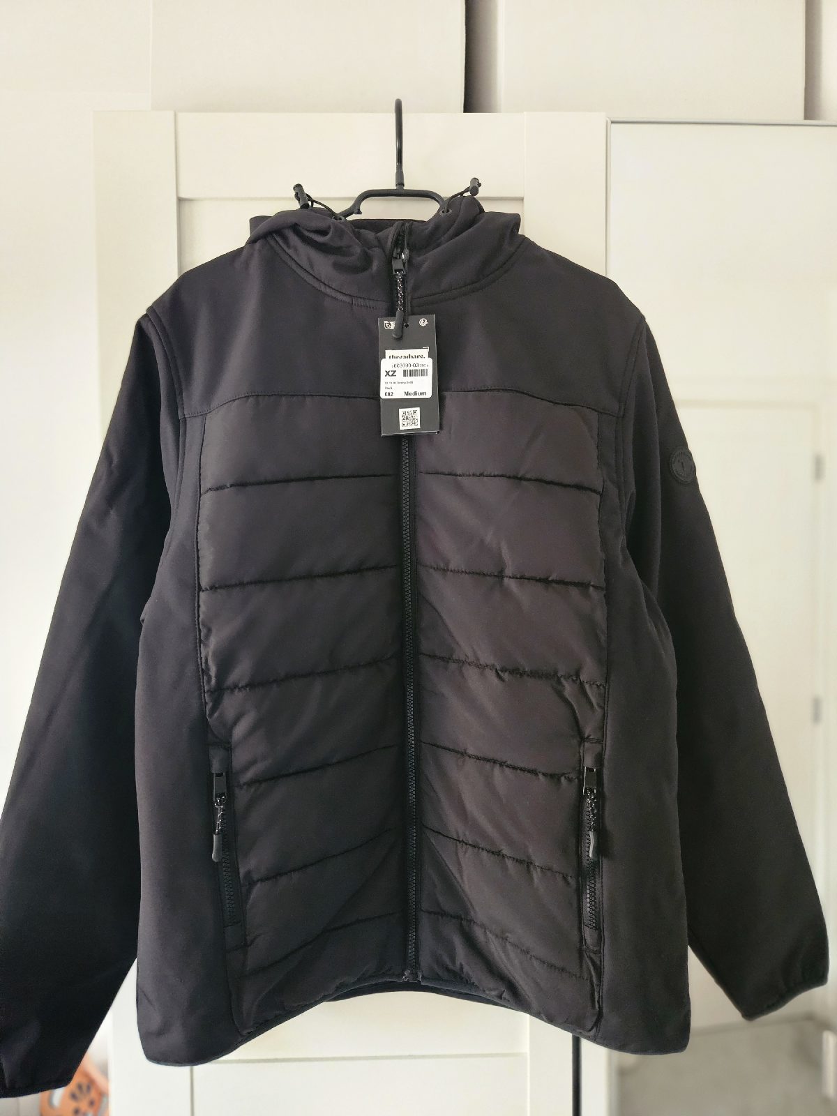 Threadbare men's jacket (boxing) in black size Medium