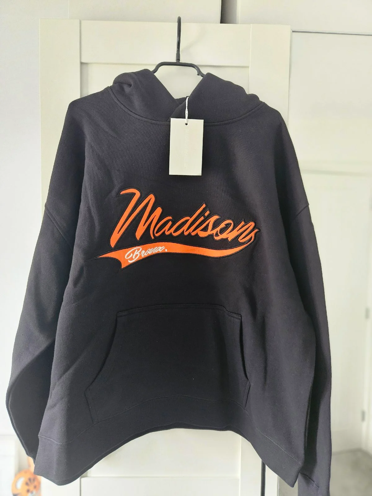 Madison men's hoodie in black size Medium