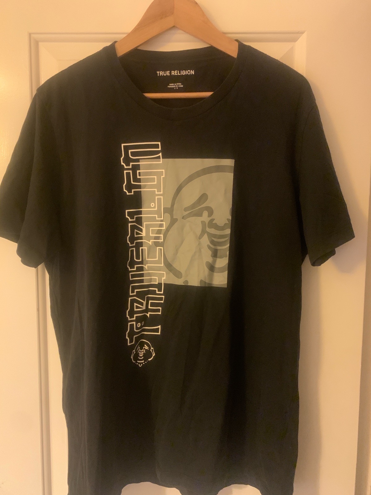 True Religion T Shirt Black Large
