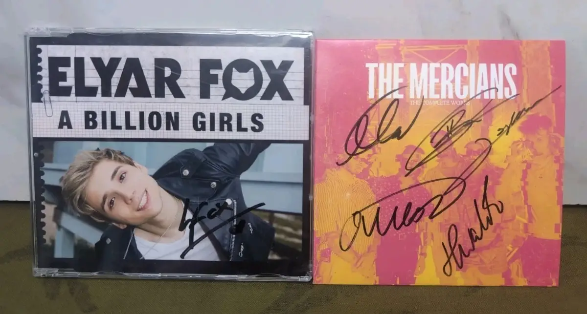 The Mercians : The Complete Works CD Signed by the Band & elyar fox autograph