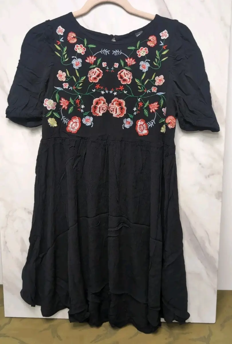 Kids Xs Shine Dress With Floral Design