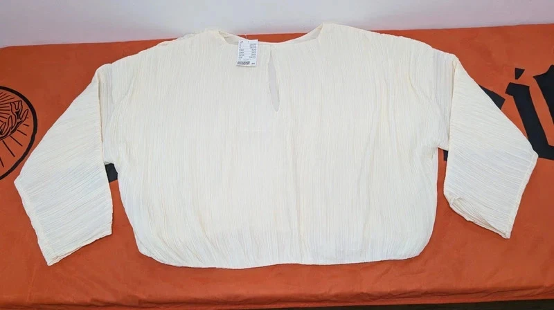 H&m blouses top white cream size large rrp £29.95