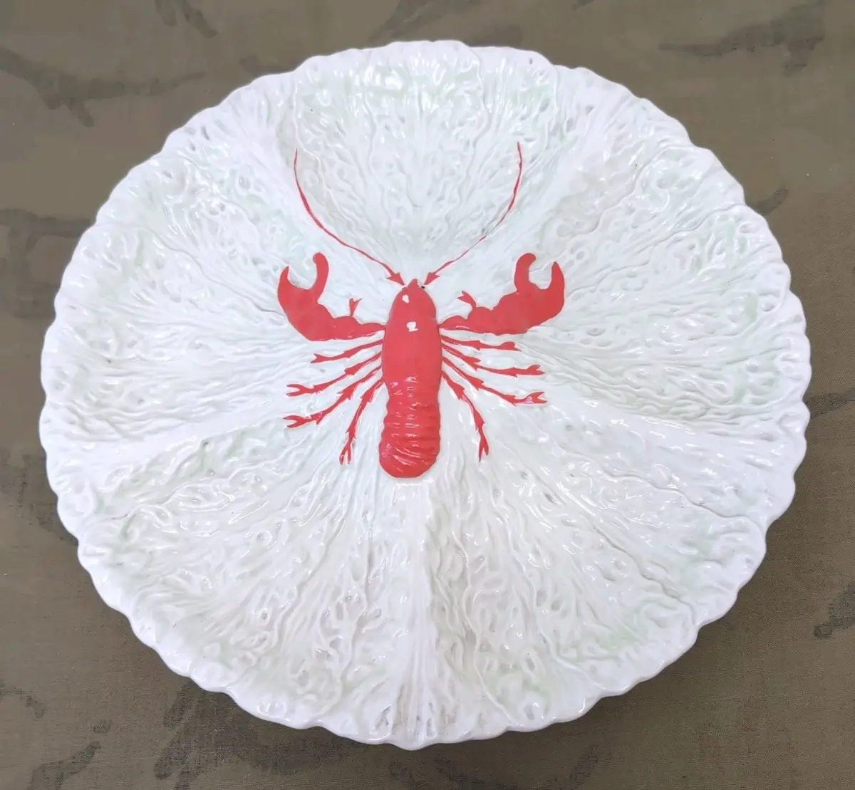 rare Carltonware, Lobster On Leaf Plate, Australian design