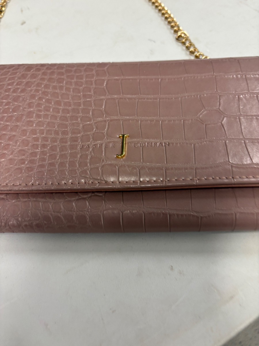 Jasper Conran dusky pink chain handle handbag (21/6/26 VO EB DB)