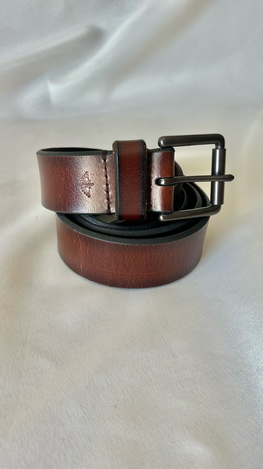 Dockers Brown Re Leather Mens Trouser Utility Workwear Belt Gorpcore 42"