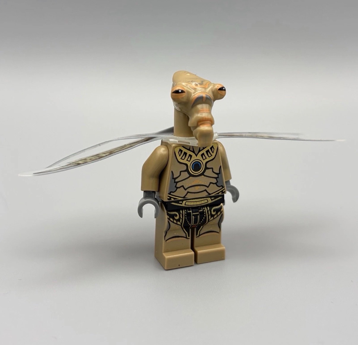 LEGO Star Wars Geonosian Warrior Minifigure sw0381 Dark Tan Wings Genuine 9491 - 18