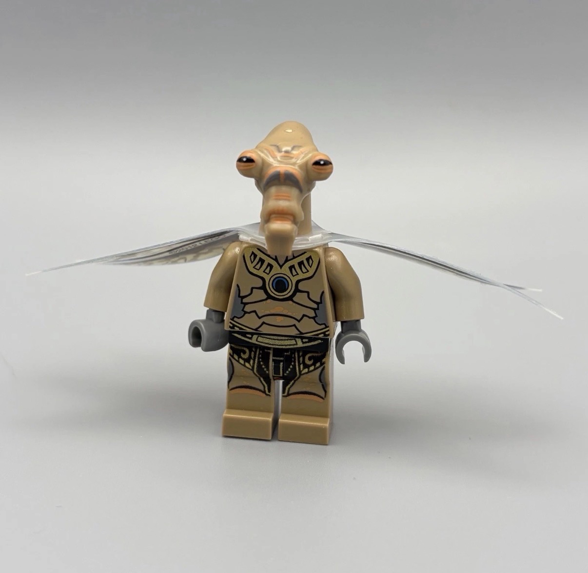 LEGO Star Wars Geonosian Warrior Minifigure sw0381 Dark Tan Wings Genuine 9491 - 17