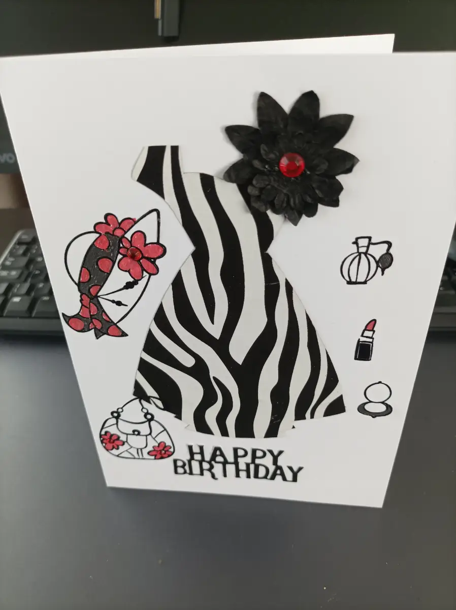 Birthday card (animal print