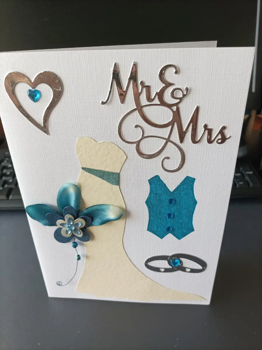 Wedding card (blue)