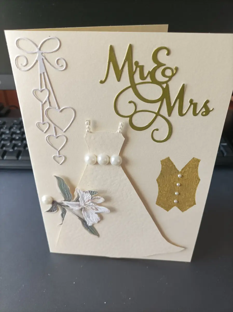 Wedding card (gold)
