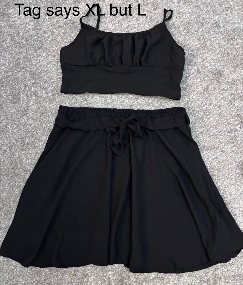 Black 2pc skirt set