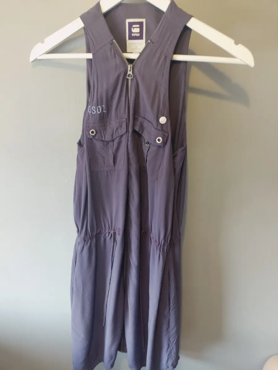 Grey xs gstar raw dress utility y2k  quirky vintage